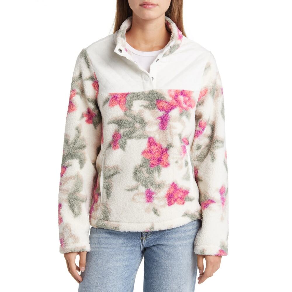 Tommy Bahama Fleece Beachway Blooms 1/4 Snap Pullover Jacket XS NEW $168 - Picture 2 of 8